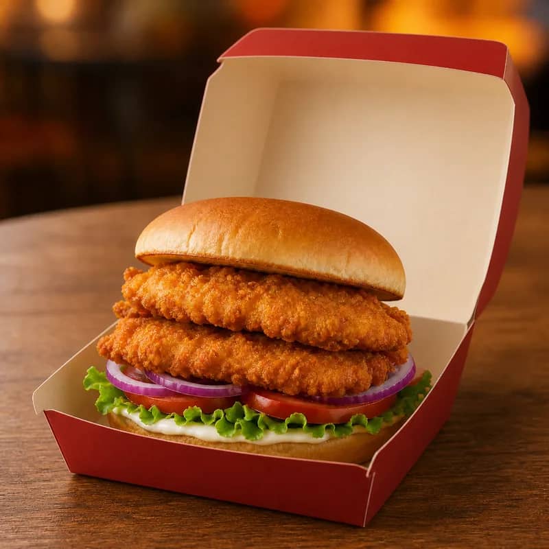 Double Chicken Fillet Burger
