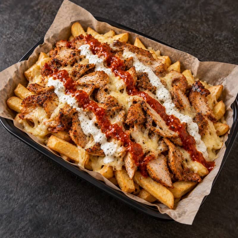 Chicken Meat, Chips & Cheese