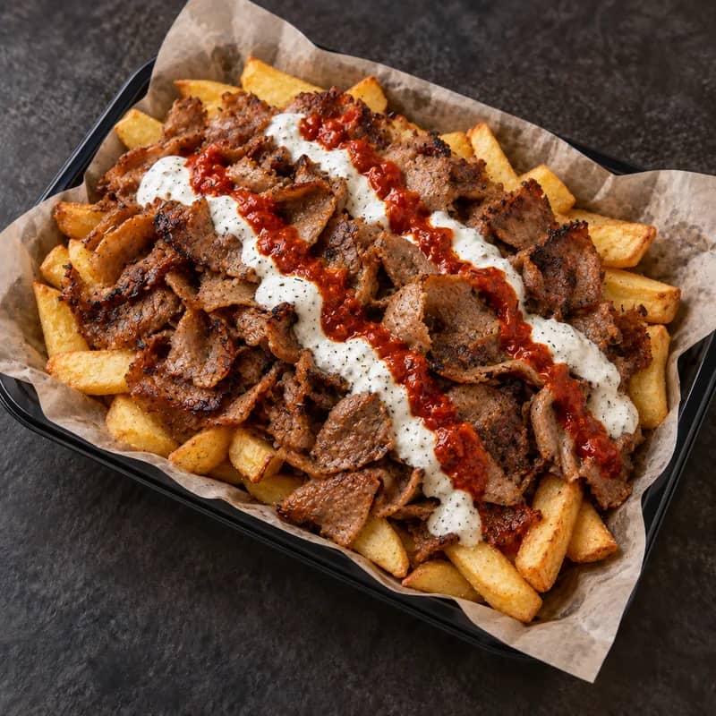 Beef Doner Meat & Chips