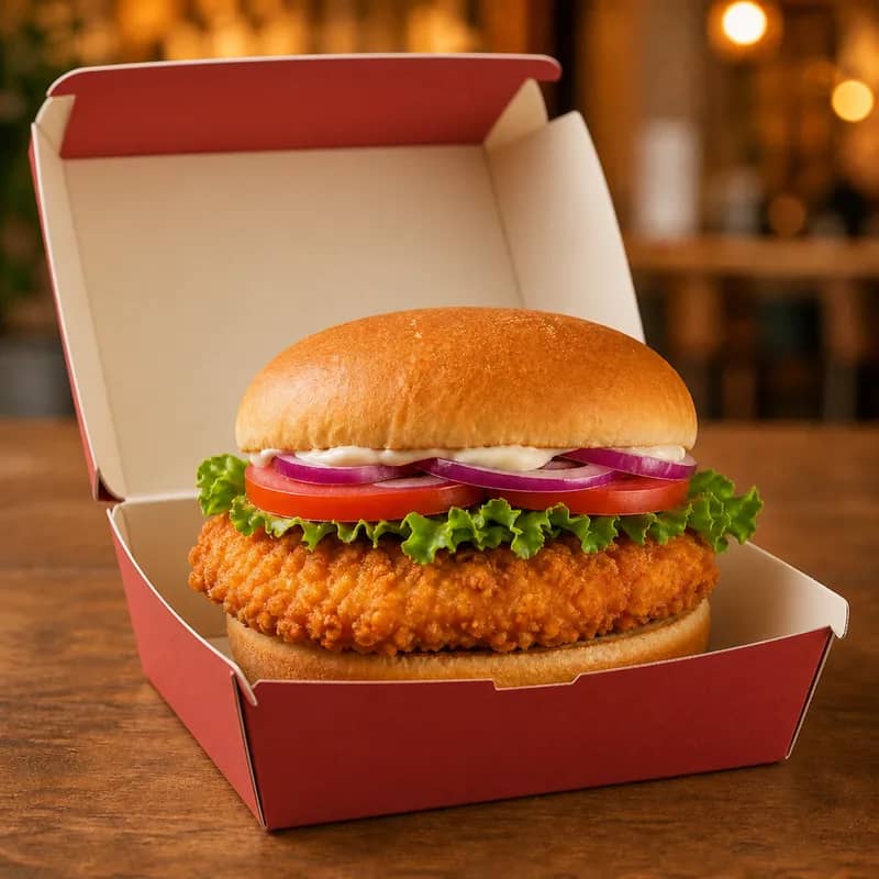 Single Chicken Fillet Burger
